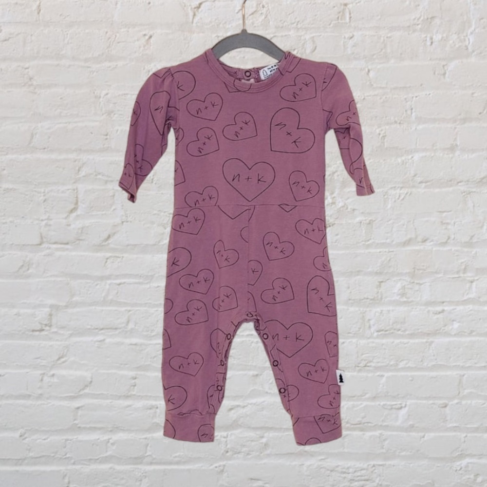 North Kinder Bamboo Heart Romper - Picture 1 of 2